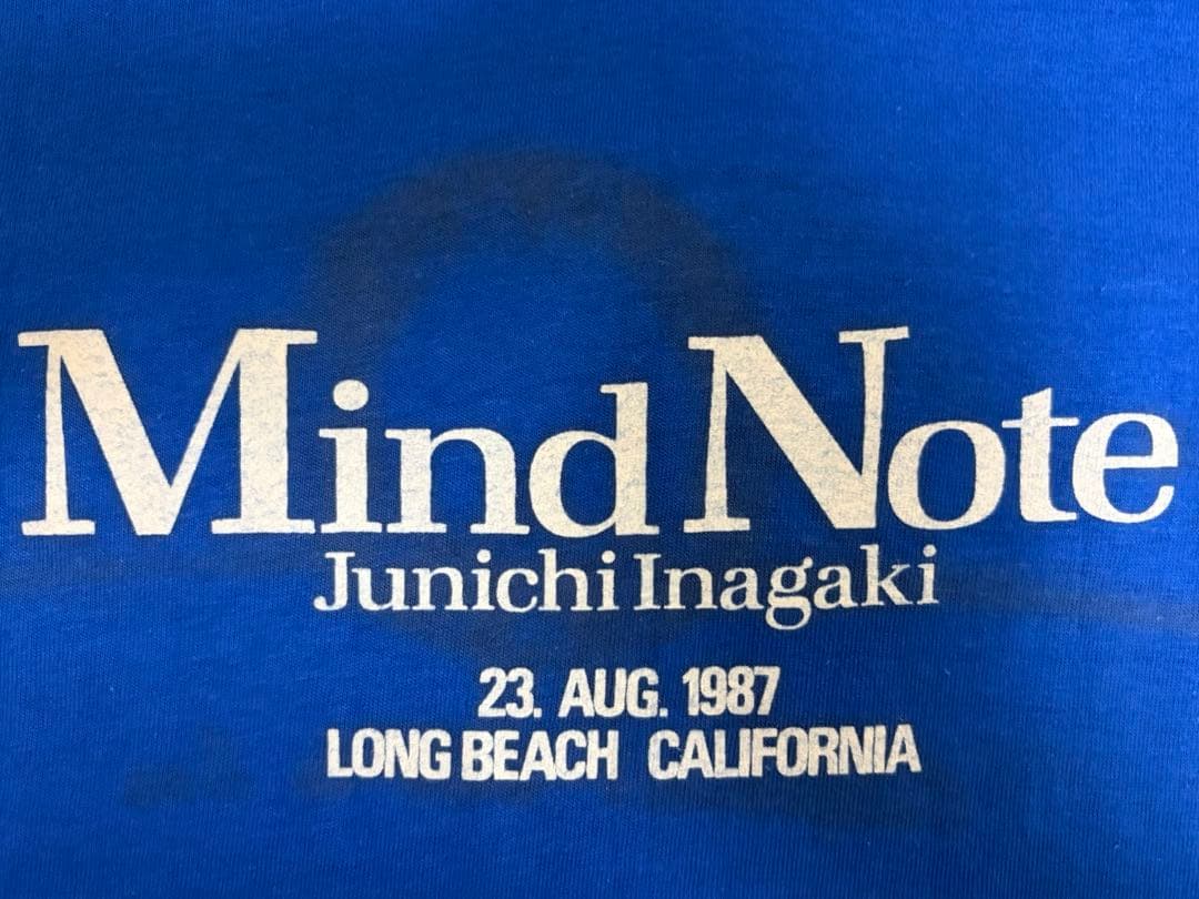 1987 稲垣潤一 Mind Note Junichi Inagaki Tシャツ