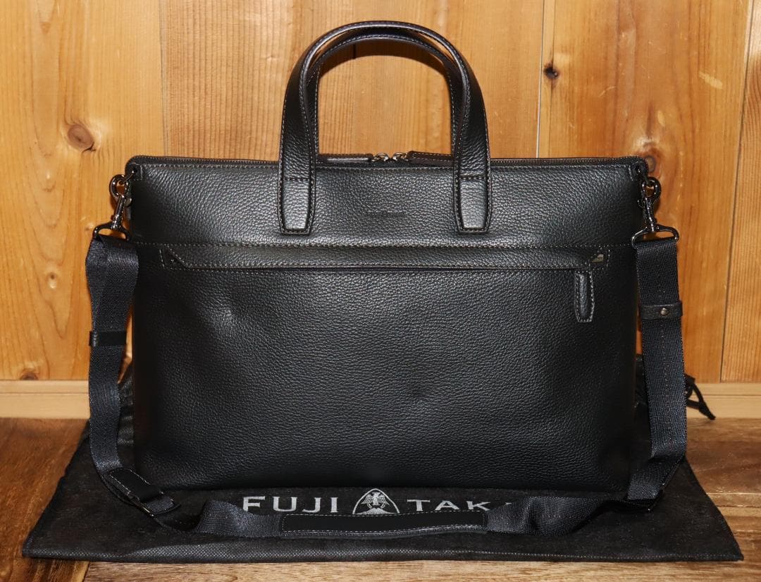 新品 FUJITAKA イタリアンレザー ショルダーバッグ A4 イーナ　Ⓗ