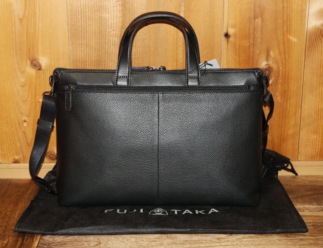 新品 FUJITAKA イタリアンレザー ショルダーバッグ A4 イーナ　Ⓗ