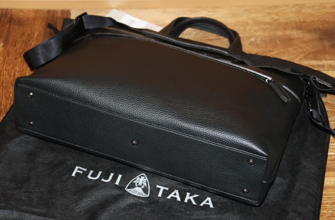 新品 FUJITAKA イタリアンレザー ショルダーバッグ A4 イーナ　Ⓗ