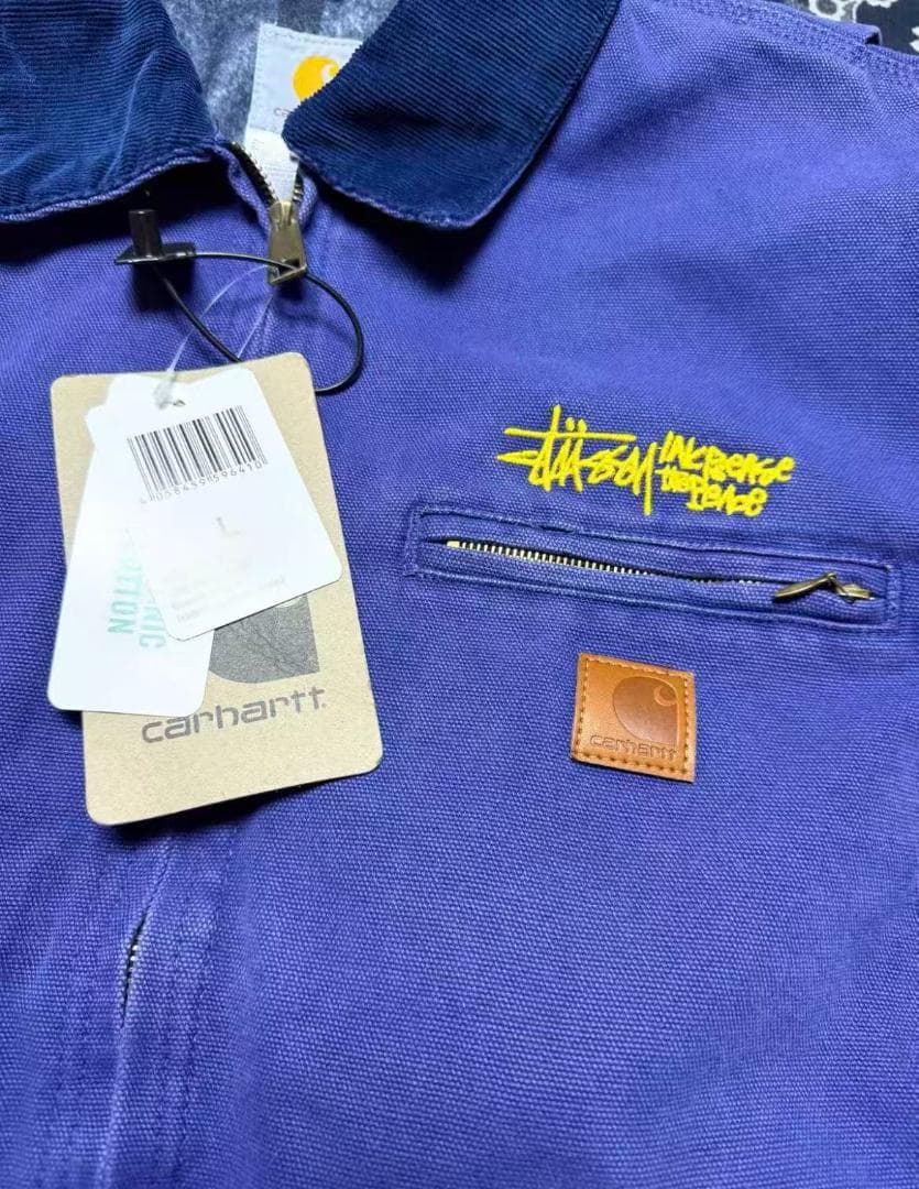 Carhartt Stussy コラボ カバーオール 紫