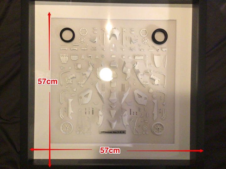 【タミヤ】【額装済】パーツパネル カワサキ 06 Ninja ZX-RR