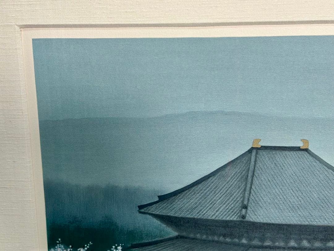 #鈴木竹柏「古都に咲く」直筆サイン入り リトグラフ　147/200