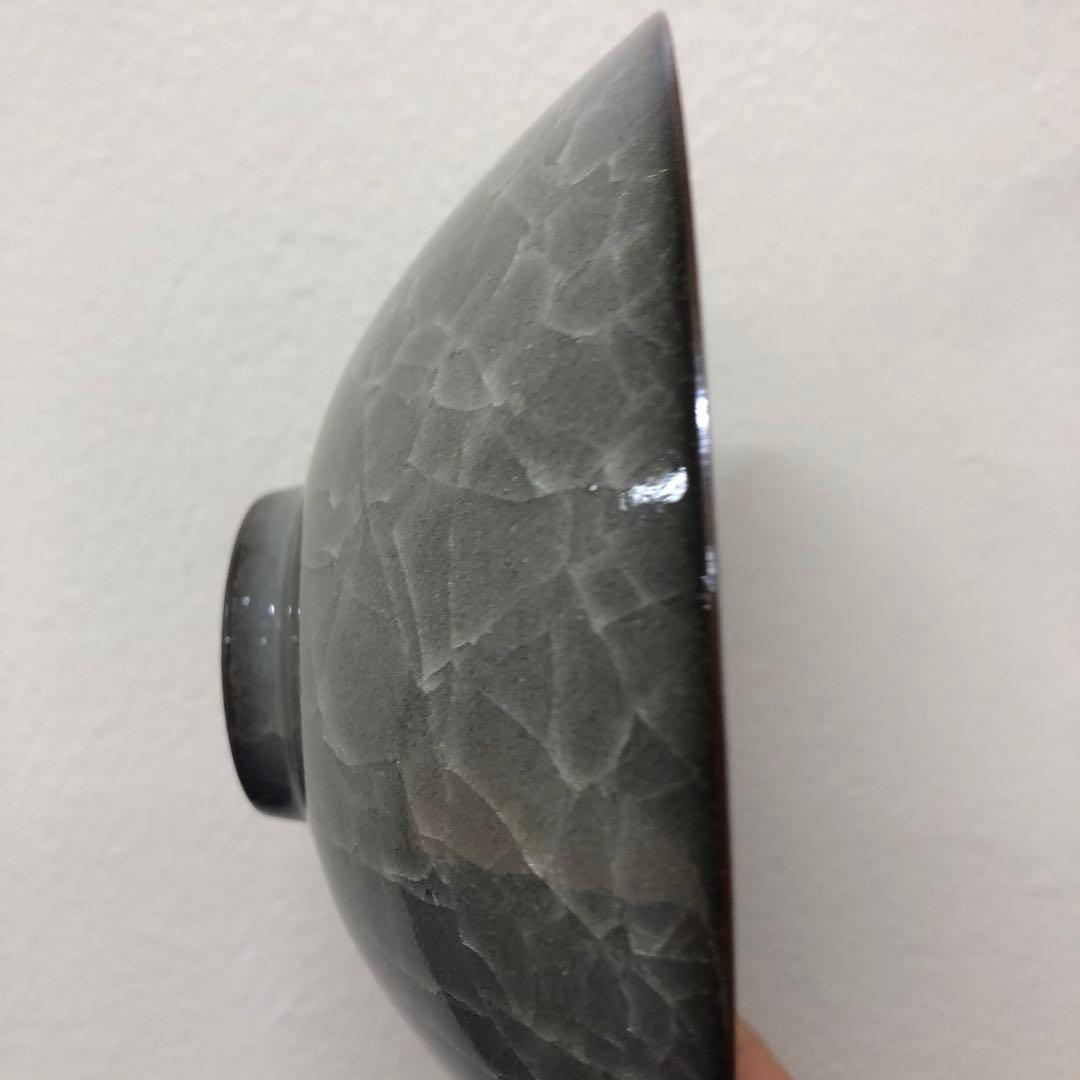 鈴木三成 作 青磁 貫入 茶碗 / 小鉢 銘あり 伝統工芸 日本陶芸展作家