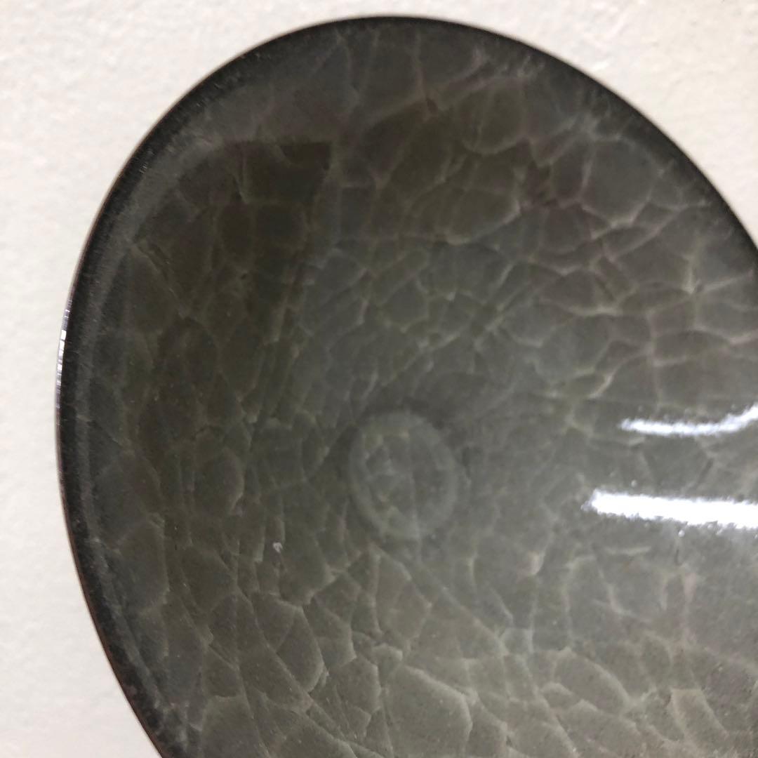 鈴木三成 作 青磁 貫入 茶碗 / 小鉢 銘あり 伝統工芸 日本陶芸展作家