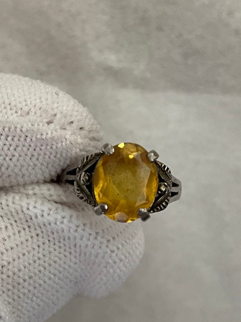 ふ*ろ様 18kリング石付き　カラット記載無し