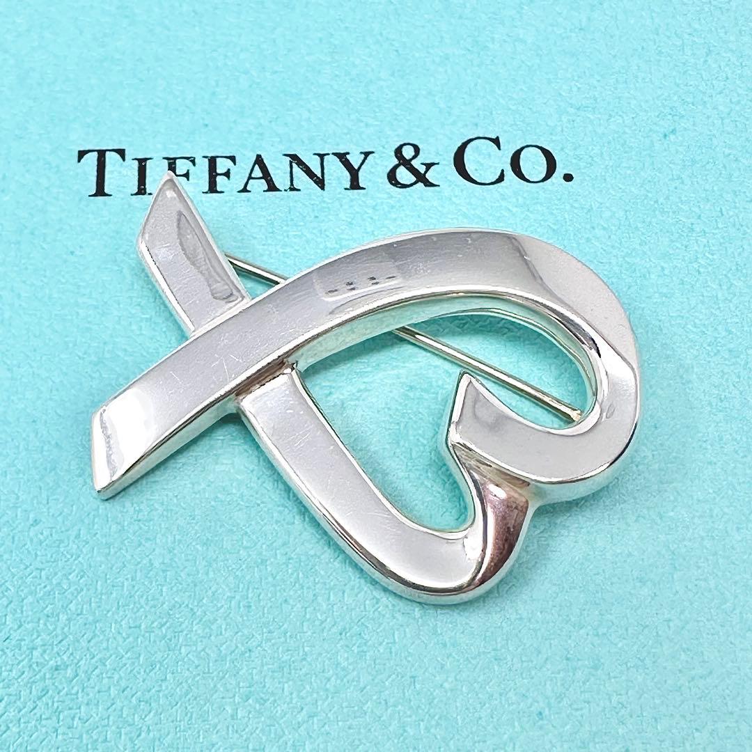 Tiffany ラビングハート　ハート　シルバー　ブローチ　Ag925