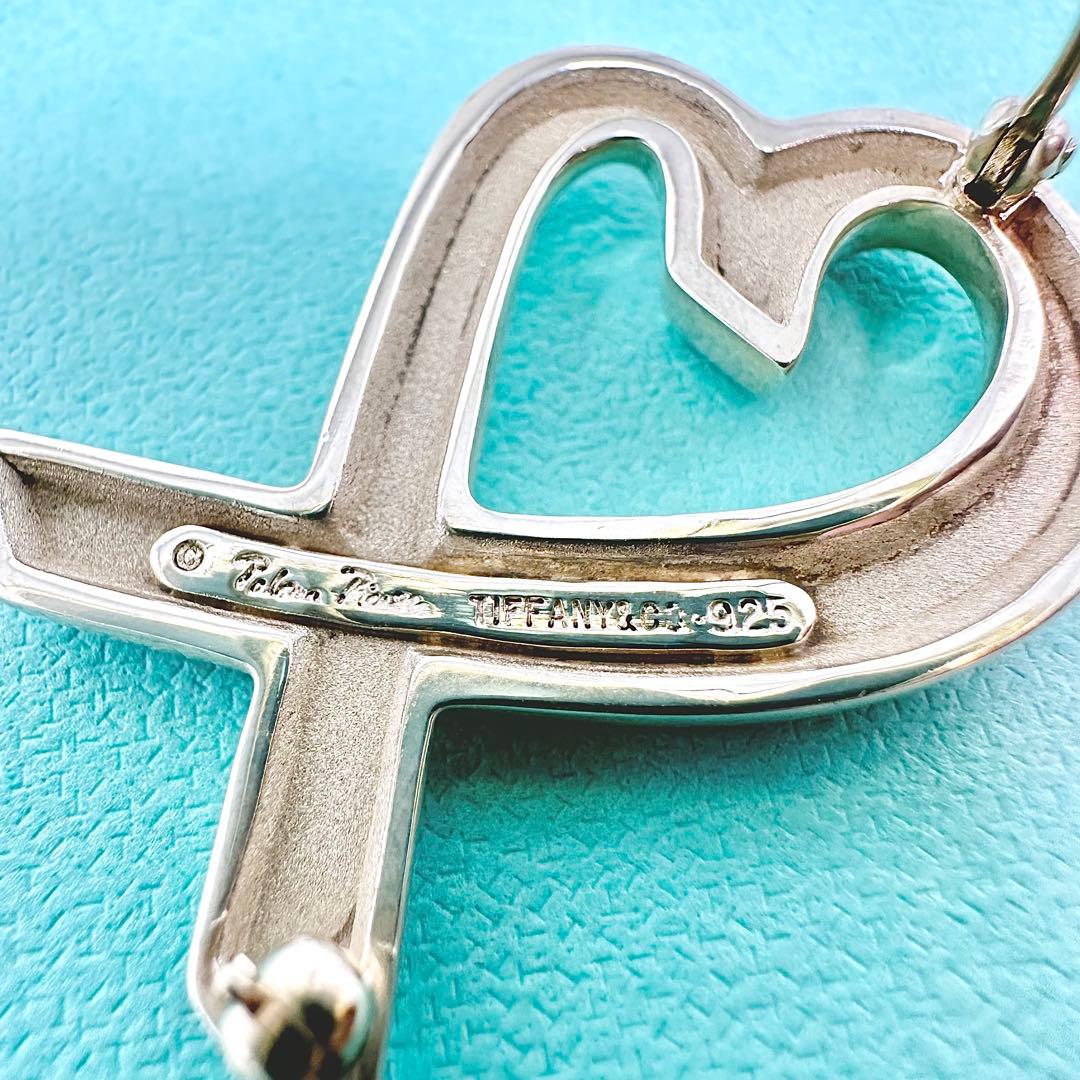 Tiffany ラビングハート　ハート　シルバー　ブローチ　Ag925