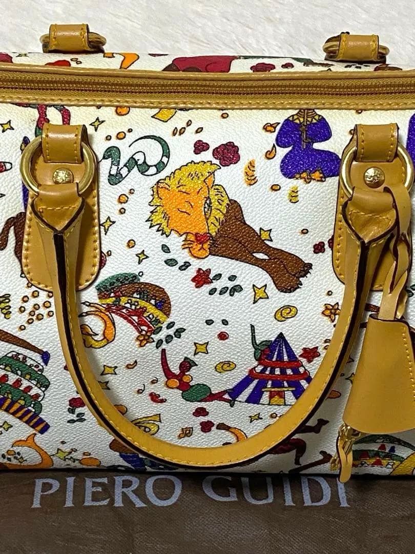 Piero Guidiマジックサーカス　ハンドバッグ　ボストン　PVCレザー美品