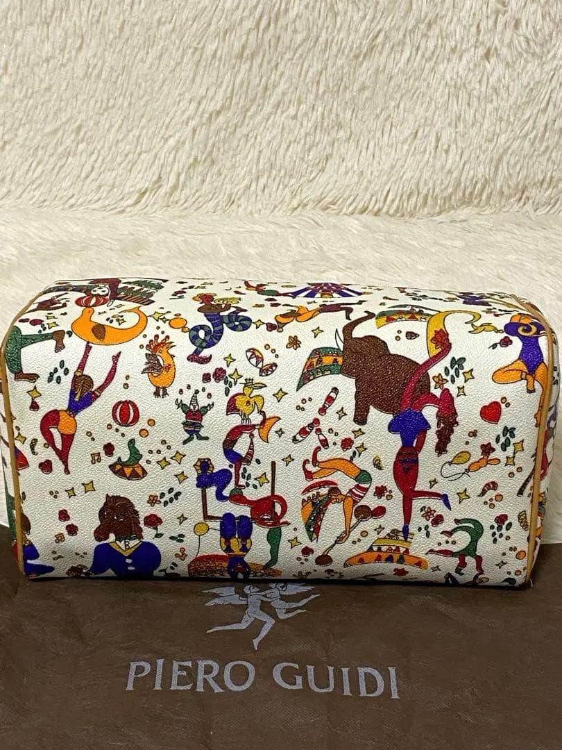 Piero Guidiマジックサーカス　ハンドバッグ　ボストン　PVCレザー美品