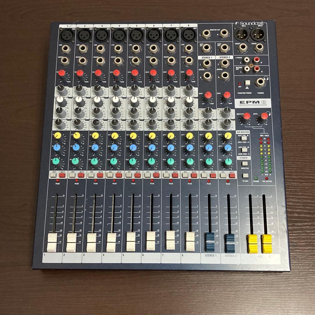 SOUNDCRAFT サウンドクラフト EPM8 アナログミキサー 通電確認のみ