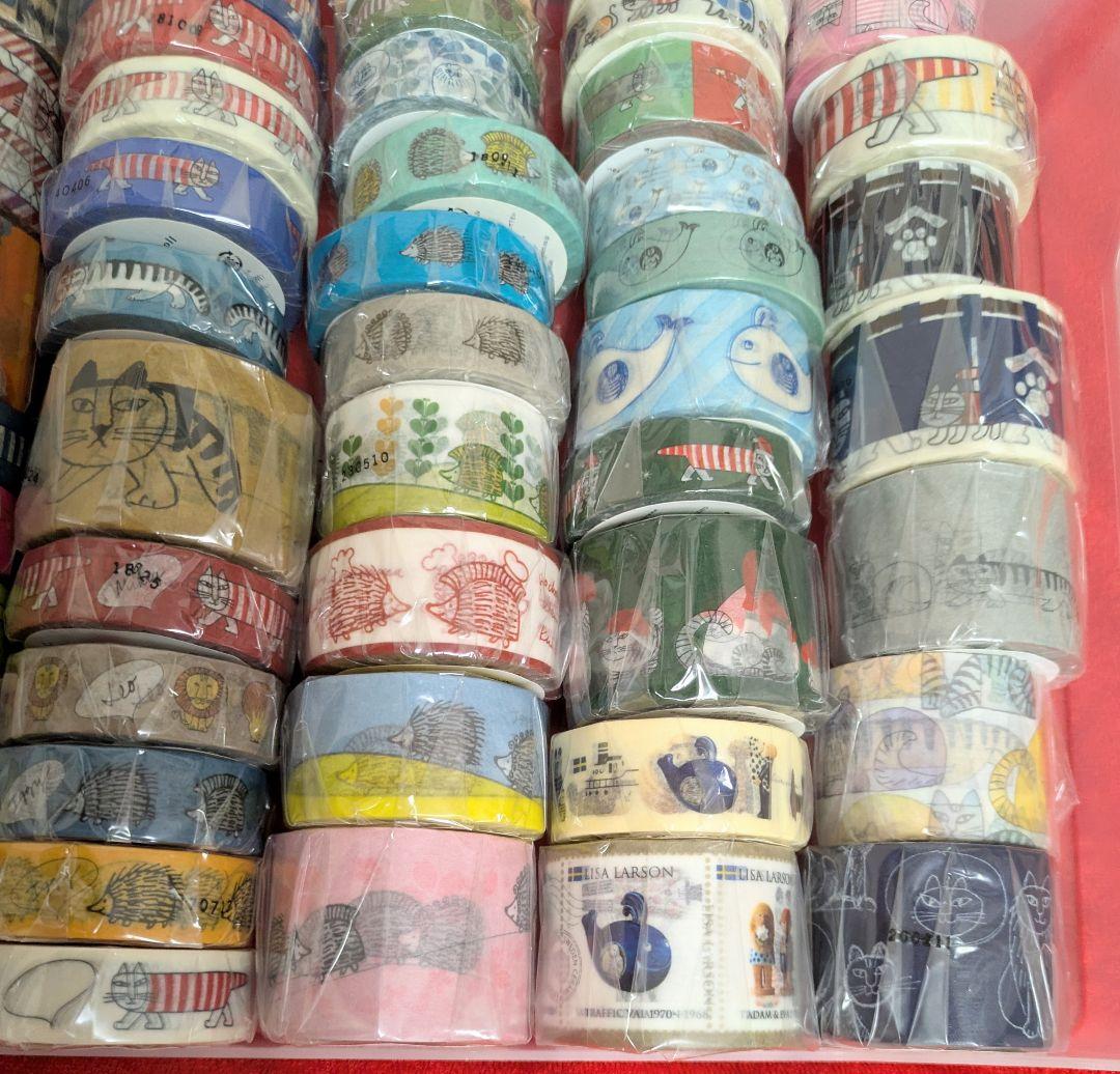 リサラーソン マスキングテープ 未開封80本（全100種類中）セット 廃盤あり