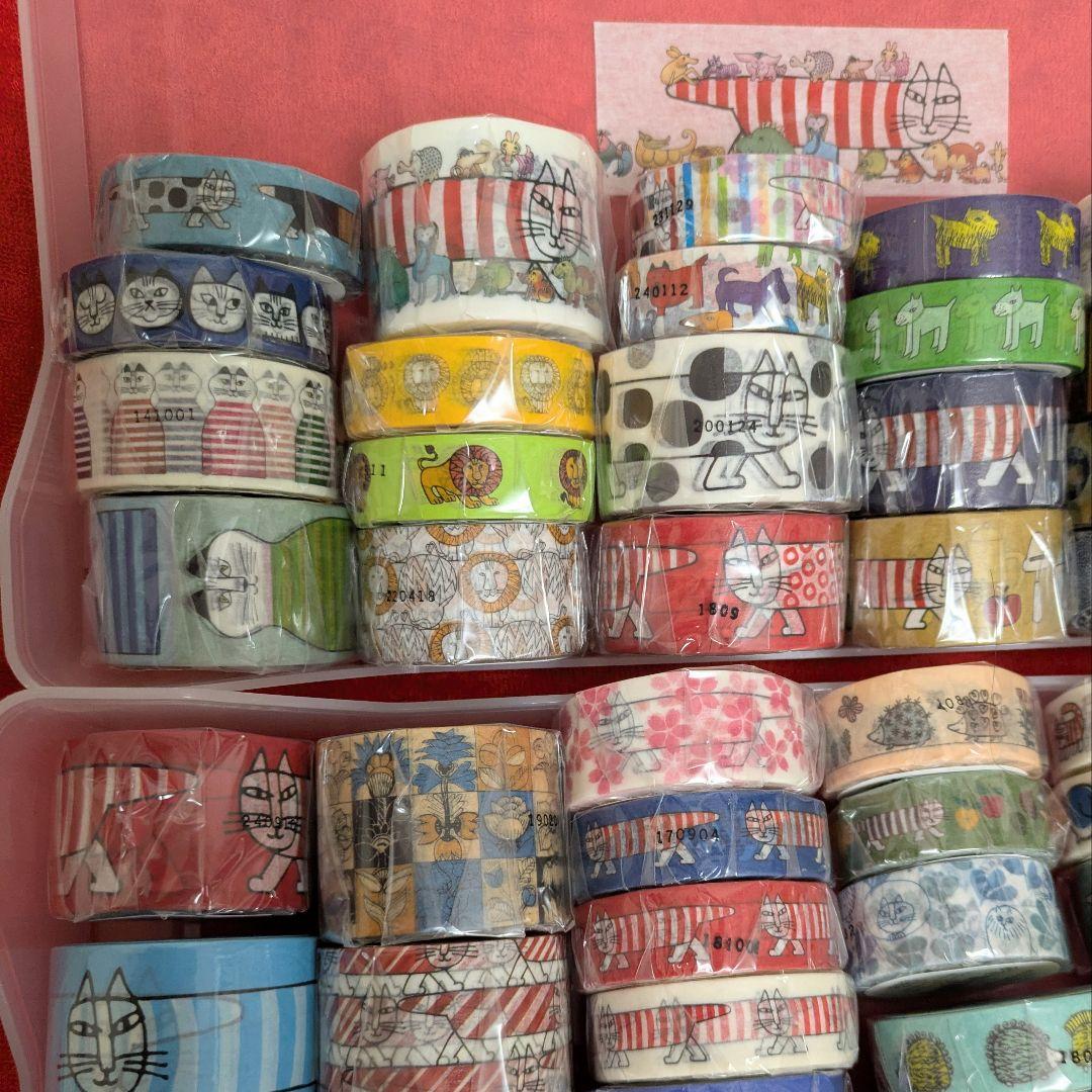 リサラーソン マスキングテープ 未開封80本（全100種類中）セット 廃盤あり