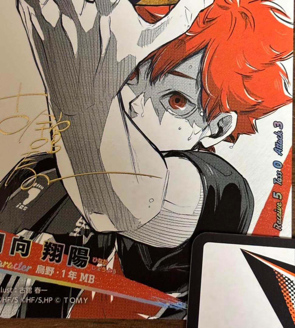 日向翔陽 極 サイン入り シリアルナンバー入り ハイキュー!! バボカ!!