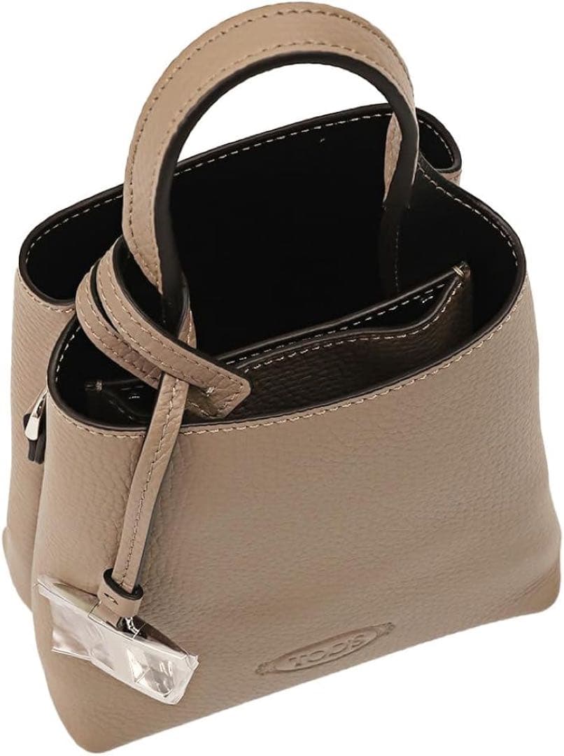 トッズマイクロ　TOD'S トッズ レザー バッグ マイクロ Tタイムレス