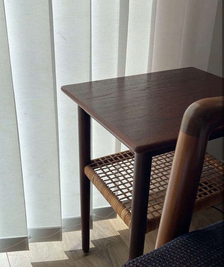 デンマーク　チーク　サイドテーブル　ヴィンテージ　北欧