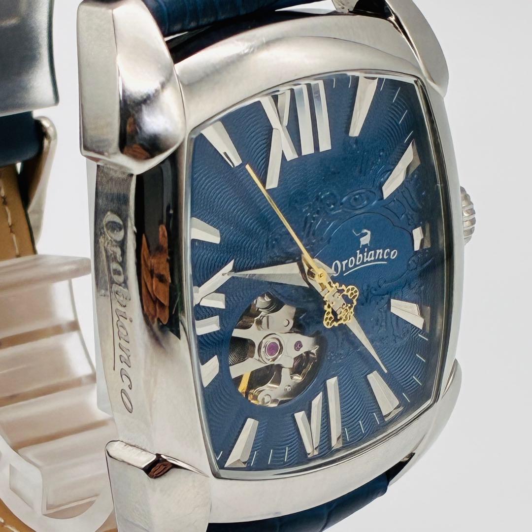 オロビアンコ 腕時計 自動巻き オープンハート 裏スケ 稼働品 ベルト新品