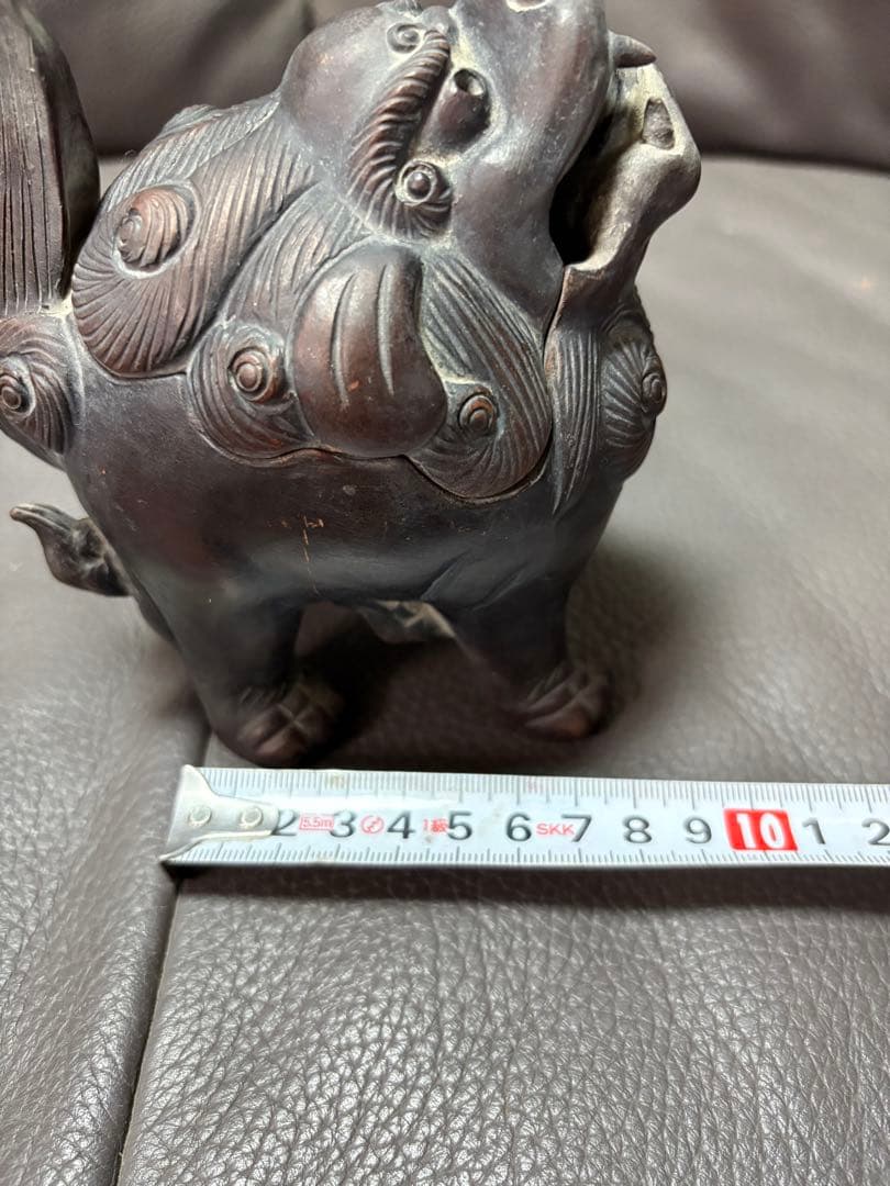 獅子　香炉　置物