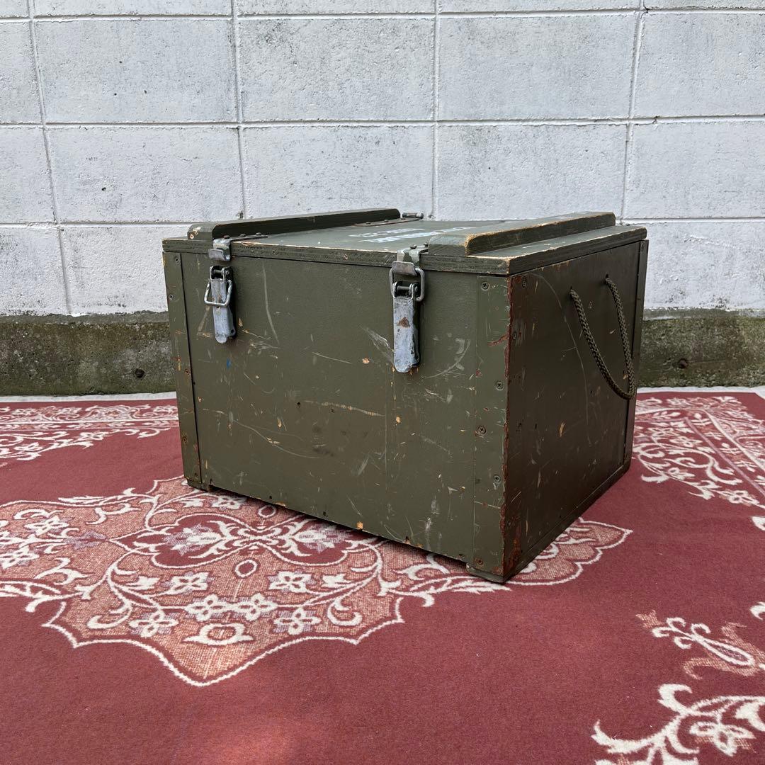米軍実物 SURPLUS◾️ミリタリー 木製収納箱 ウッドボックス 木箱 軍物