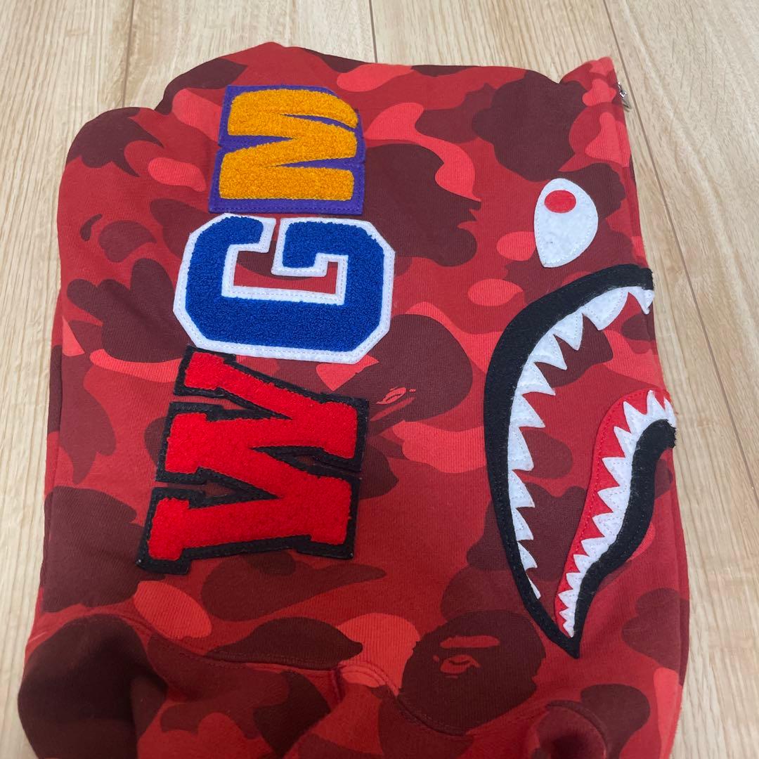 Bathing ape エイプシャークフードパーカー