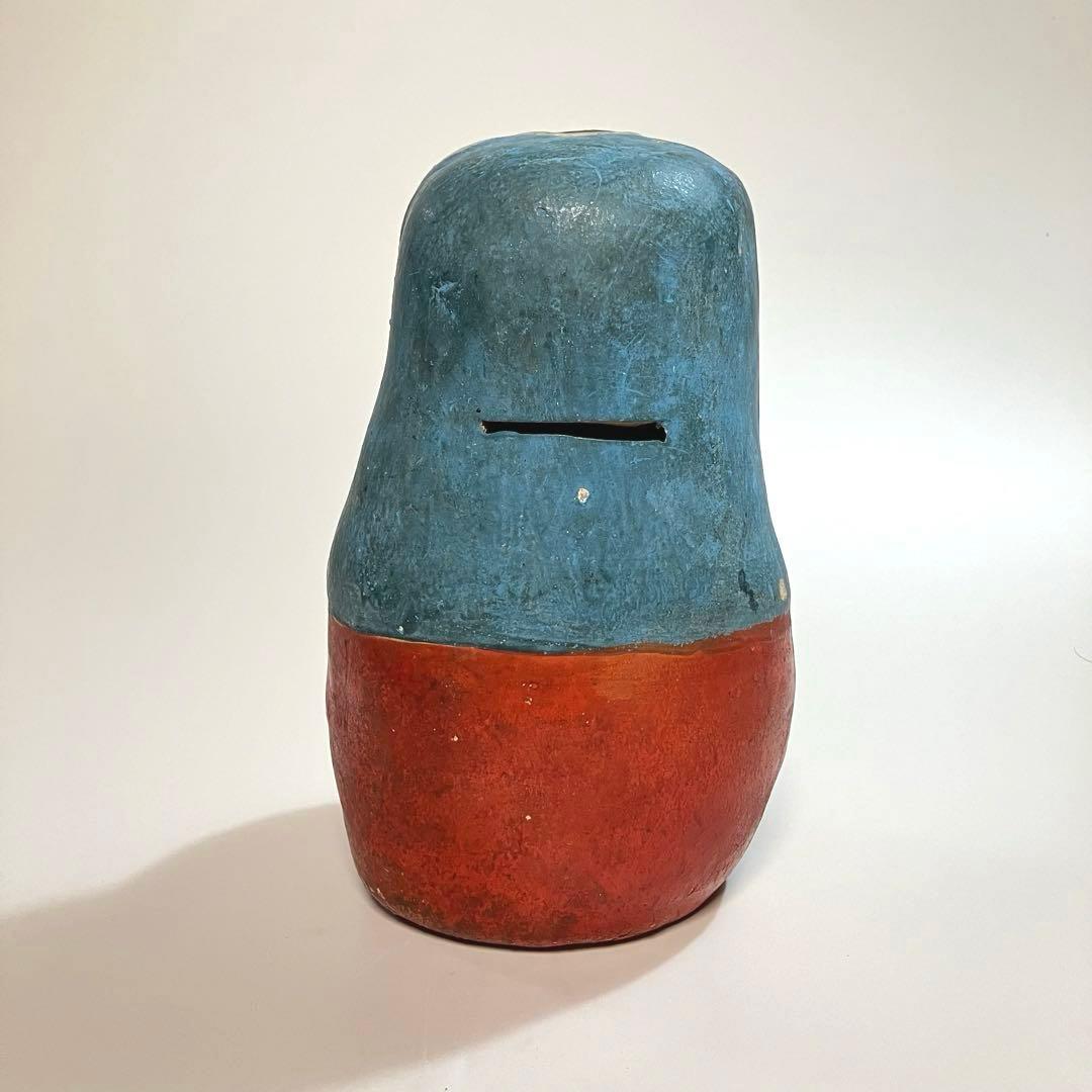 郷土玩具　古作　女達磨　貯金玉　土人形　だるま　ダルマ　縁起物　民芸　オブジェ