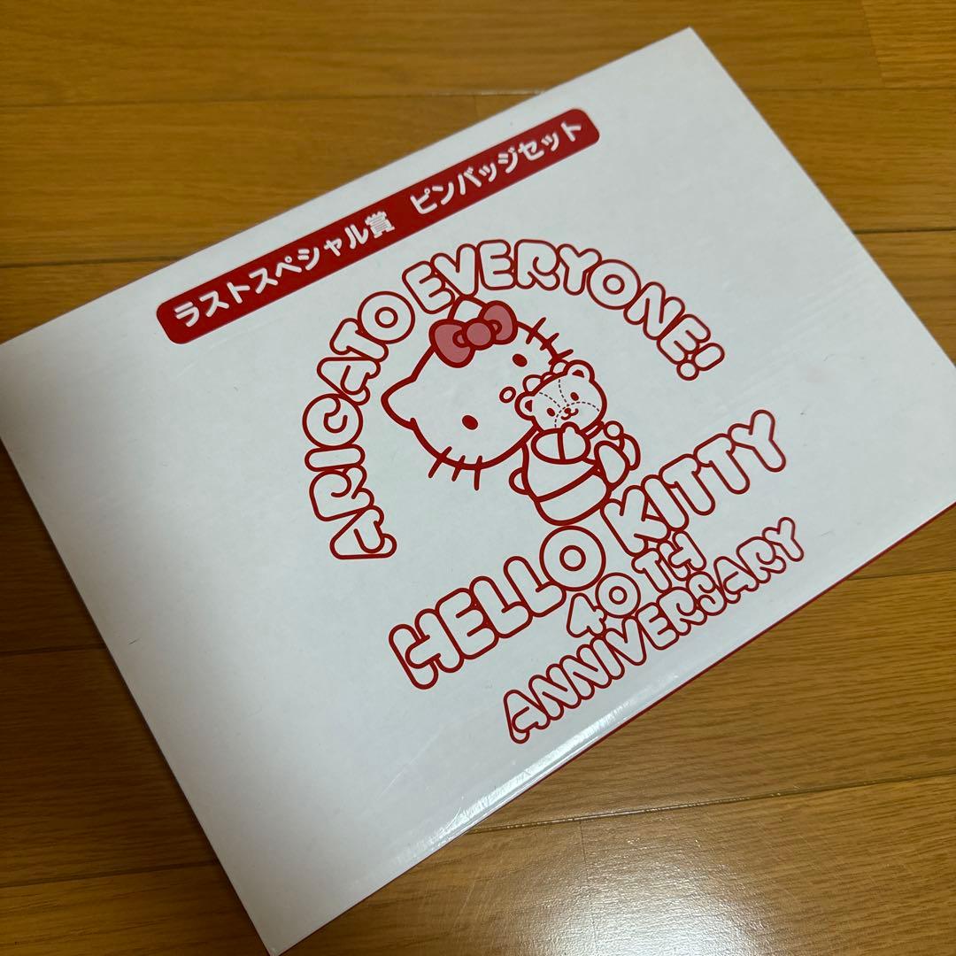 【激レア品】ハローキティ 40thアニバーサリー　ピンバッジセット