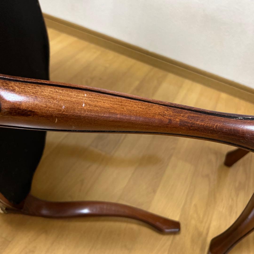 【メルカリ便】2点セット　猫脚　クラシックデザイン ストライプスツール