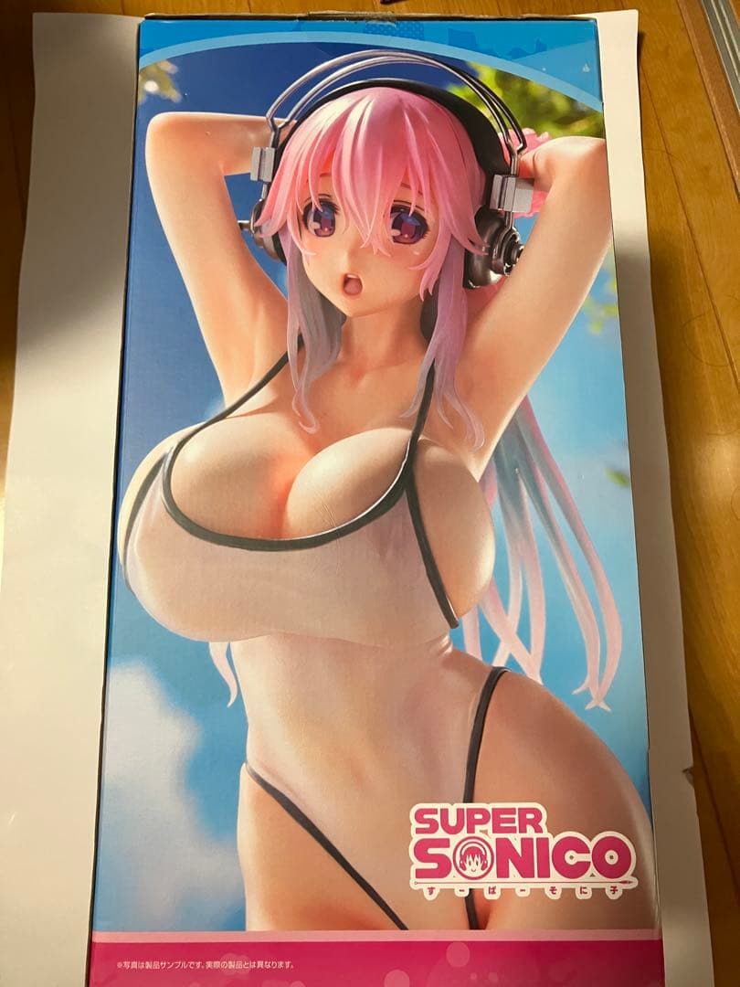 開封美品　白水着　そに子　WAVE SUPER SONICO 水着フィギュア