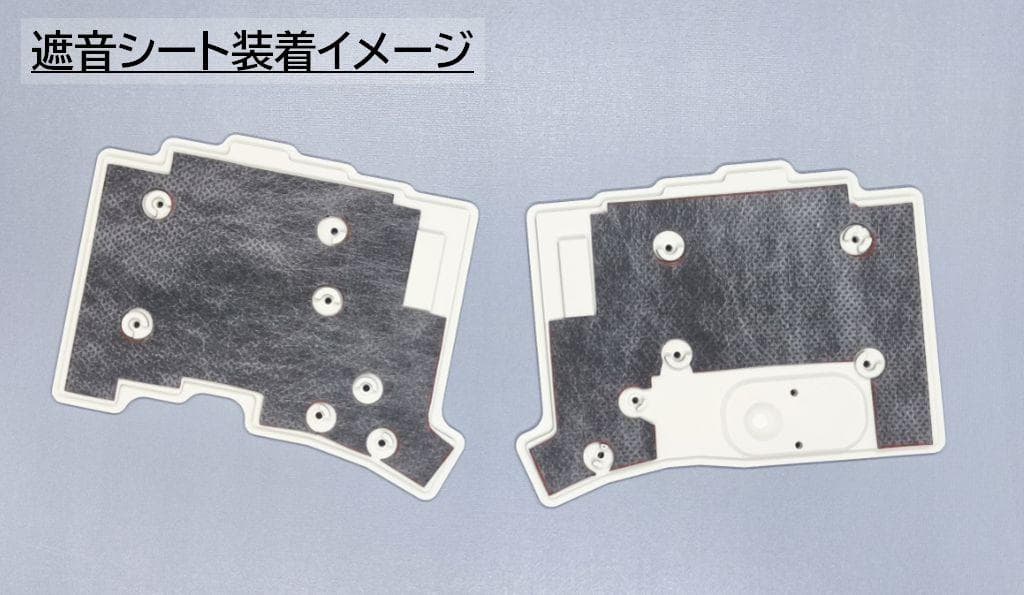 Keyball44ケース 可変テンティング、パームレスト付き