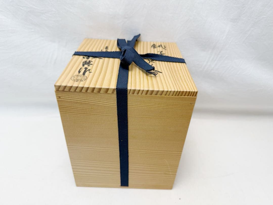 未使用 茶道具 人間国宝 高橋敬典造 松地紋 銚子 釜印 共箱