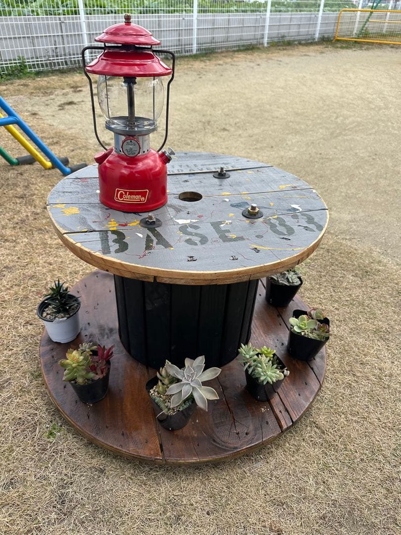 電線ドラム・ケーブルドラム★ガーデニング／ガレージ／キャンプ／テーブル/家具