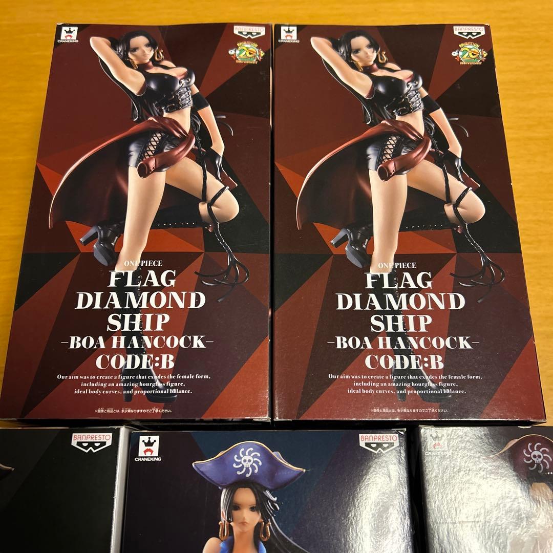ワンピース フィギュア フラッグダイヤモンドシップ ハンコック 4種5体セット