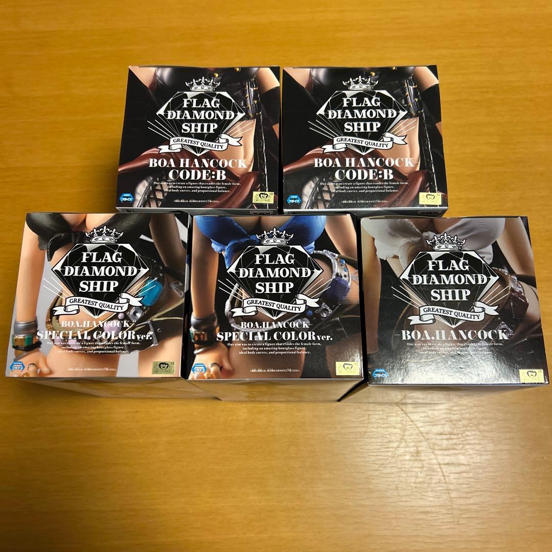 ワンピース フィギュア フラッグダイヤモンドシップ ハンコック 4種5体セット