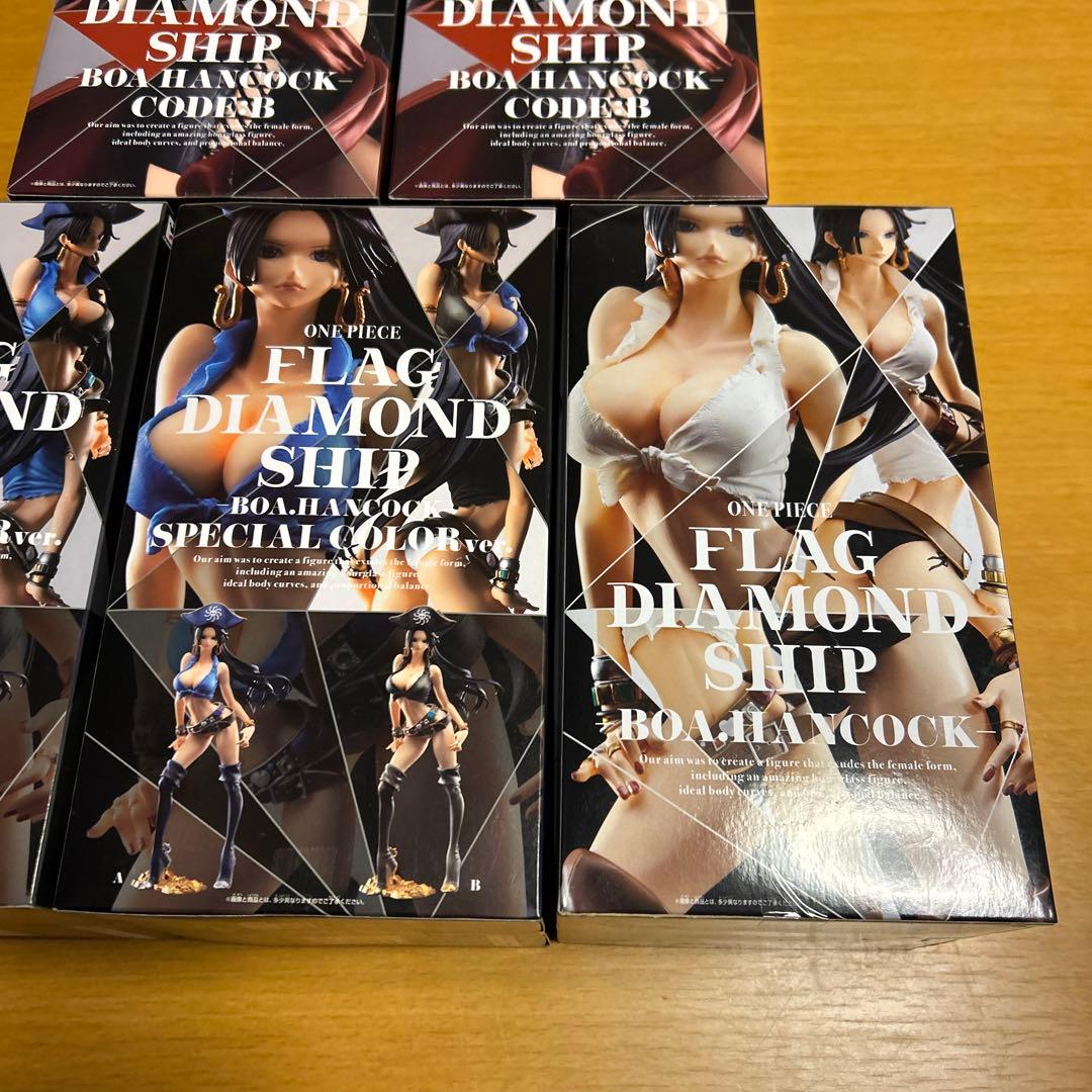 ワンピース フィギュア フラッグダイヤモンドシップ ハンコック 4種5体セット