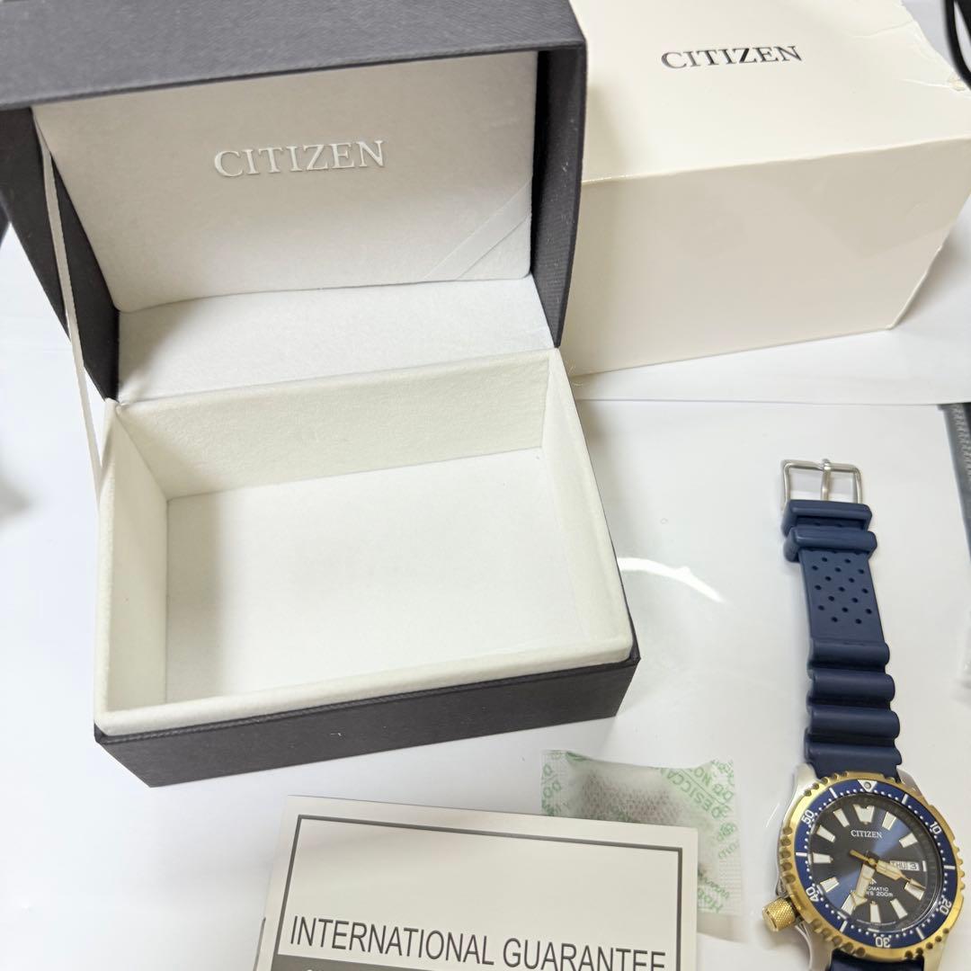 てつCITIZE巻き 限定 ダイバー 防水 ウレタン NY0096-12L