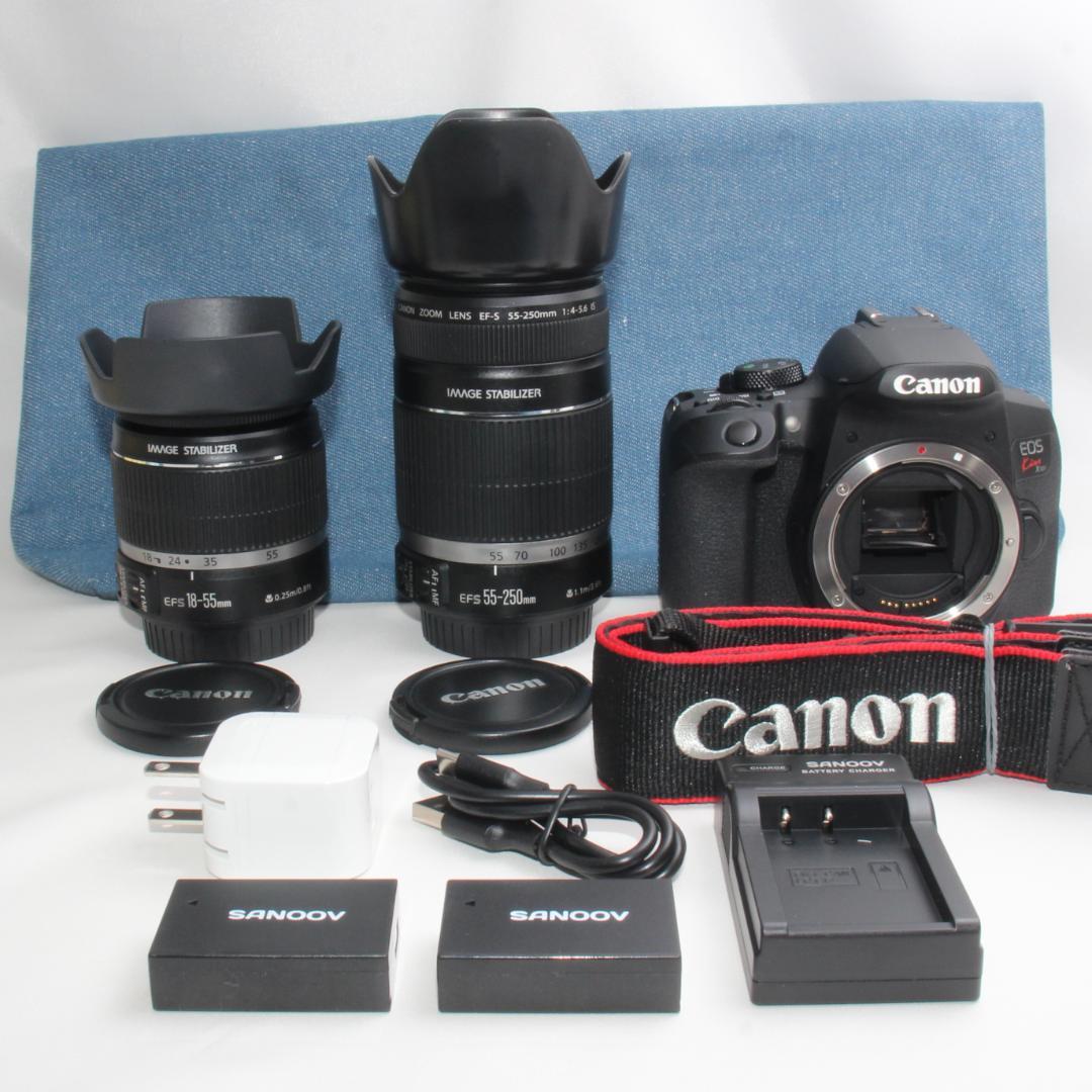❤️予備バッテリー付き❤️Canon Kiss X10i 手振れ補正ダブルレンズ