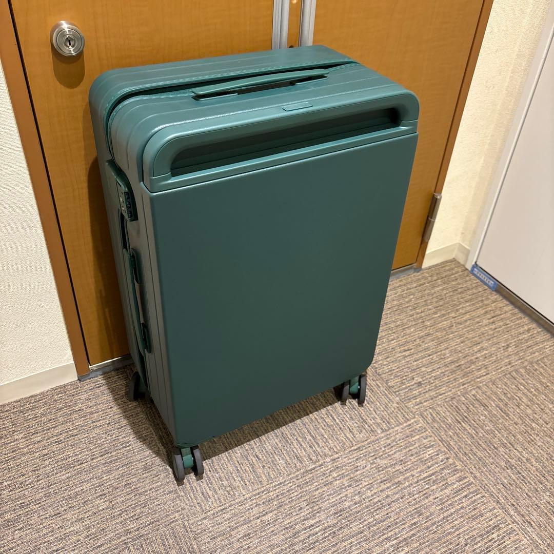 TUPLUS キャリーケース スーツケース　グリーン　Mサイズ　61L