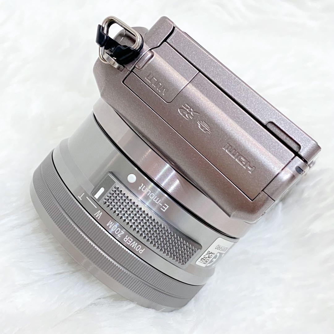 【美品】SONY α5100 ミラーレス一眼 シルバー 16-50mm 付属品有