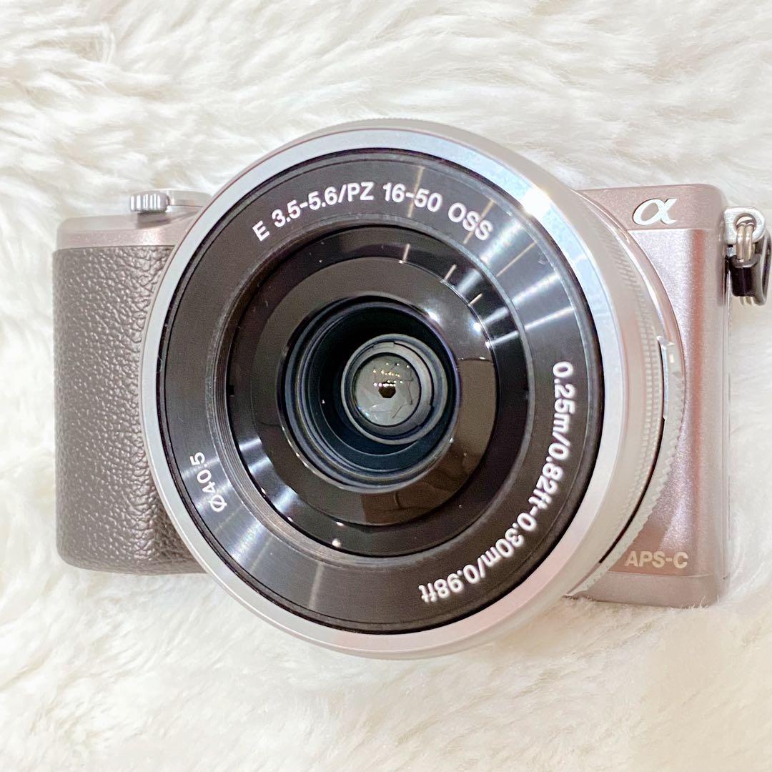 【美品】SONY α5100 ミラーレス一眼 シルバー 16-50mm 付属品有