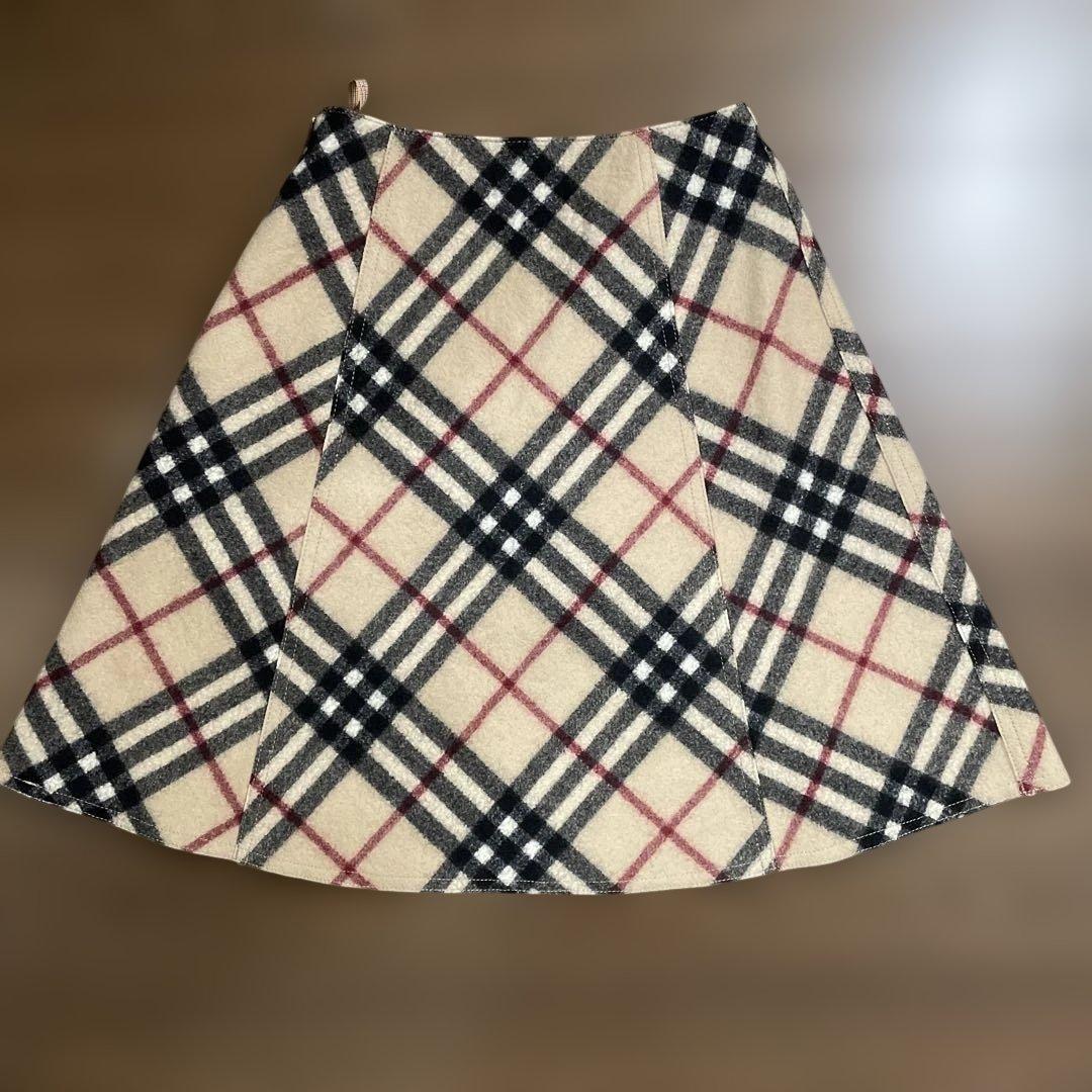 BURBERRY BLUE LABEL ノバチェックウールスカート サイズ36