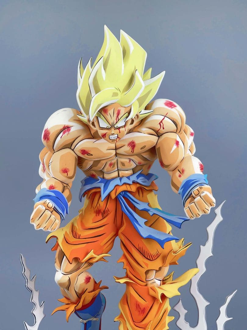 ナメック星 超サイヤ人 孫悟空 二次元ペイント　ドラゴンボールフィギュア