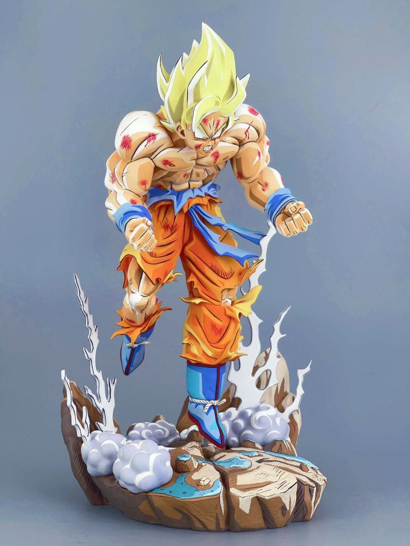 ナメック星 超サイヤ人 孫悟空 二次元ペイント　ドラゴンボールフィギュア