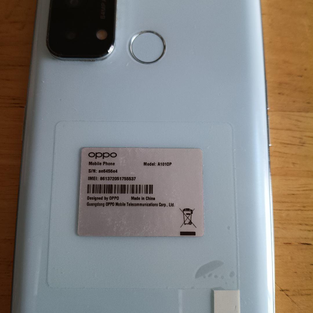 OPPO スマートフォン 本体 水色 oppo reno5a