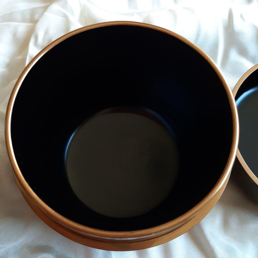 梅花紋　蒔絵中棗