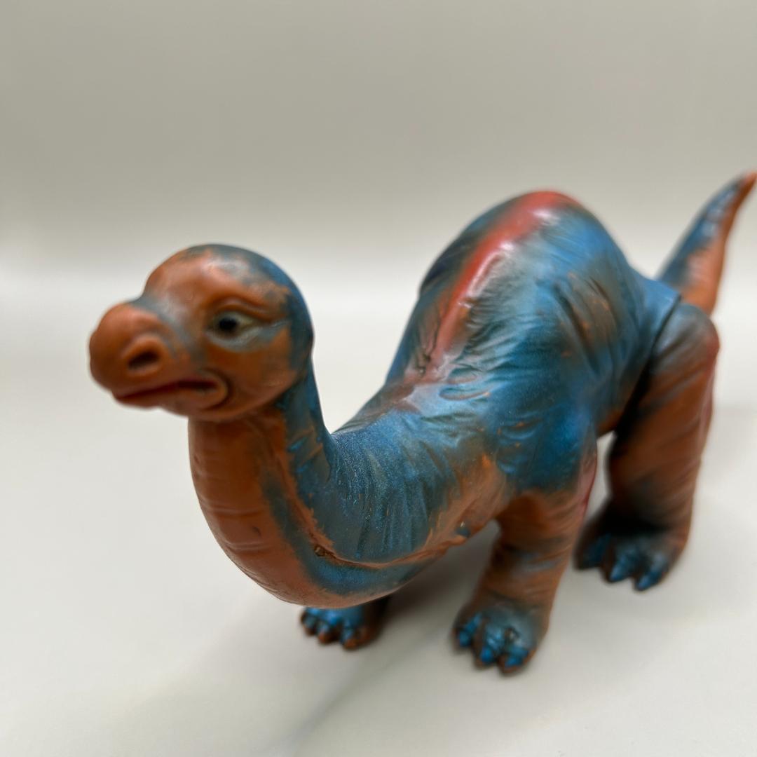 当時物　マルサン　ディプロドクス　恐竜100万年　スタンダードサイズ　怪獣ソフビ