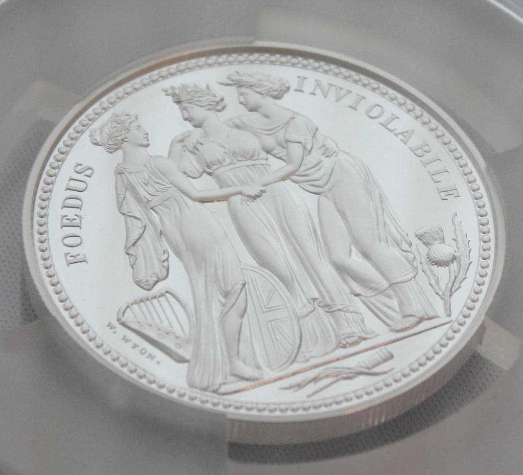 2020年 オルダニー スリーグレイセス 2オンス銀貨PCGS PR70DCAM