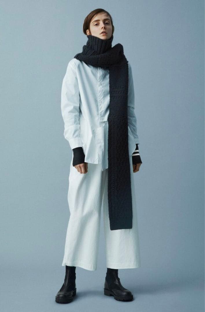 Y's ワイズ 2018AW ワイドパンツ 白 ホワイト