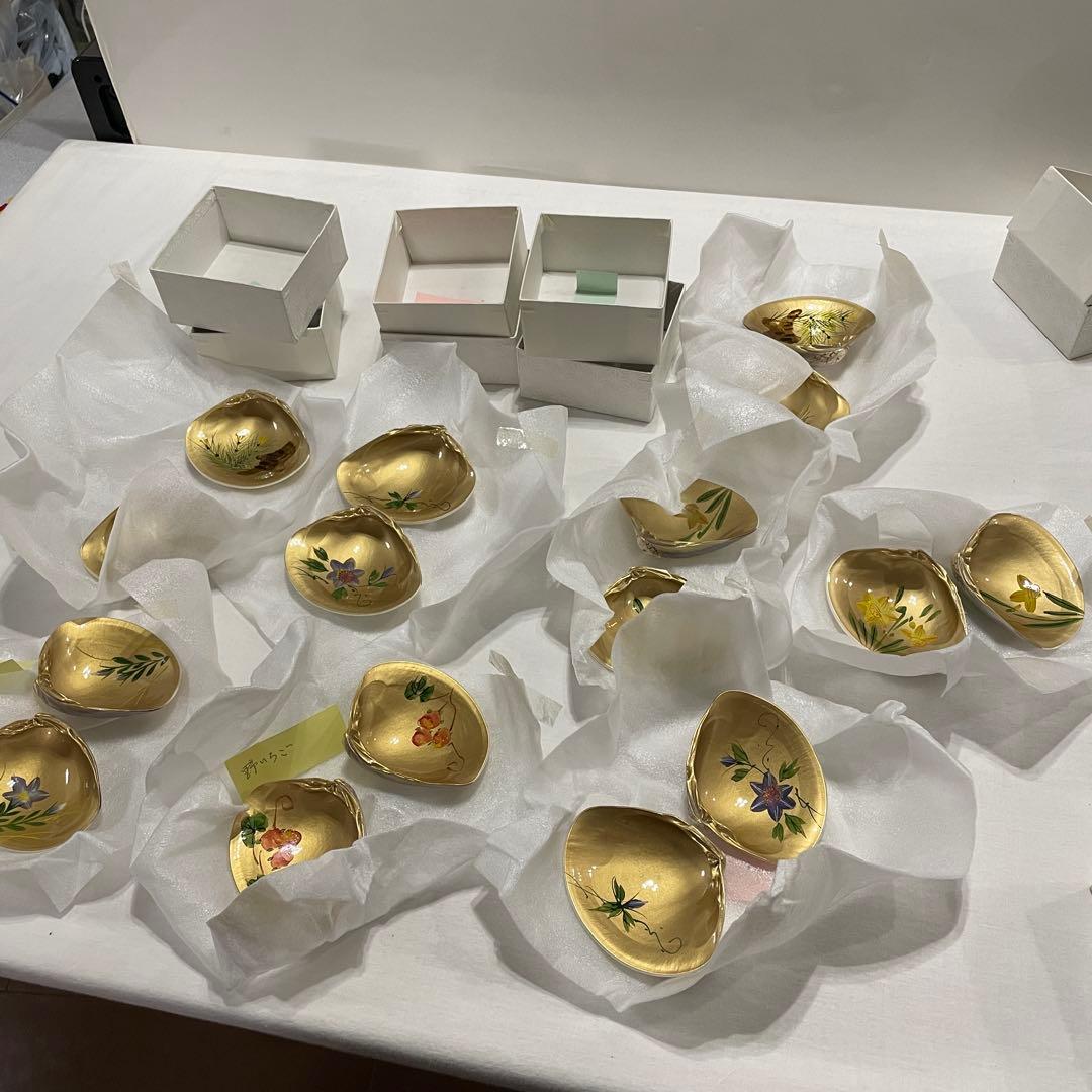 蛤 蛤香合 貝合わせ 未使用 茶道具 小皿 8客セット！！