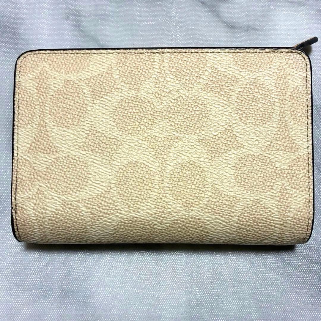 レア✨新品✨ COACH コーチ 二つ折り財布 シグネチャー ライトブラウン