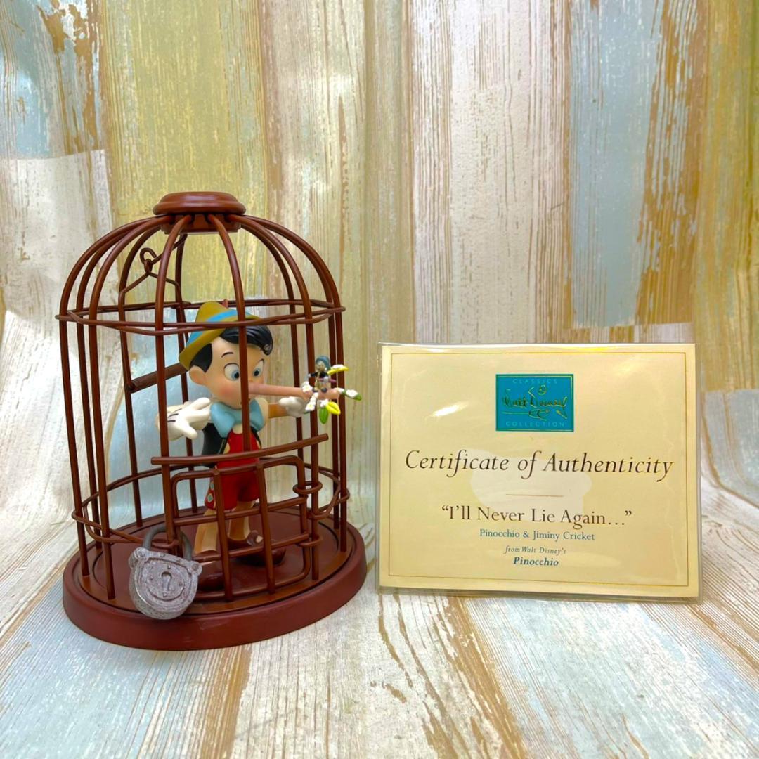 WDCC ピノキオ ジミニークリケット 檻 鍵★フィギュア　訳あり
